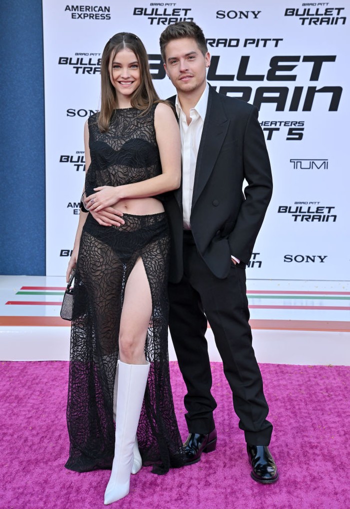 1412403455 LOS ANGELES, CALIFORNIA - AUGUST 01: Barbara Palvin and Dylan Sprouse attend the Los Angeles Premiere of Columbia Pictures'
