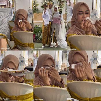Beredar video viral wanita menangis saat melihat pengantin sedang sesi foto.