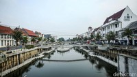 Kawasan Kali Besar di kawasan Batavia itu pun nampak indah dan ditata rapi. (Rifkianto Nugroho/detikcom)