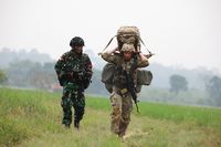 Momen TNI Dan Tentara AS Latihan Perang Bersama