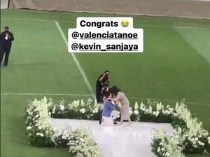 Momen Romantis Kevin Sanjaya Lamar Valencia Tanoesoedibjo di JIS