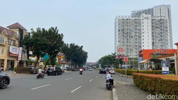 Kondisi kualitas udara Bintaro Sektor 3 Tangsel, Selasa (2/8/2022) pukul 15.33 WIB, kondisi satu jam sehabis hujan.