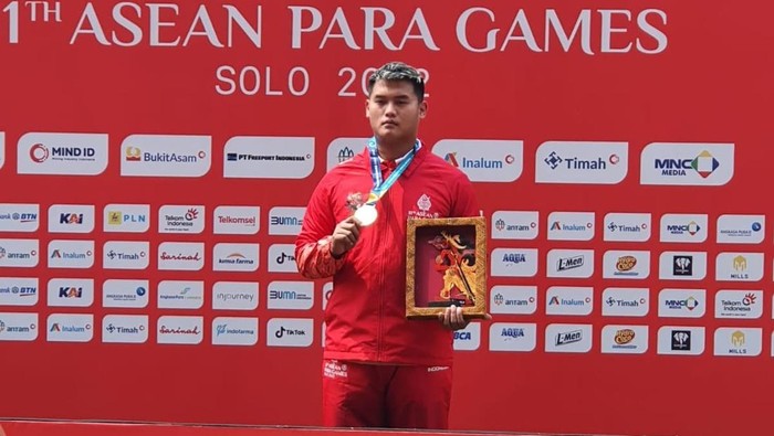 Marcelino Michael, atlet tuna netra asal Kota Tegal di Asean Para Games 2022.