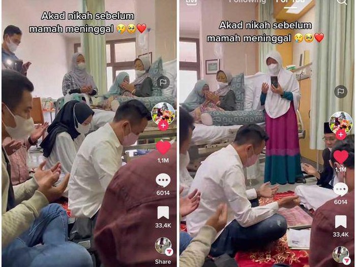 momen akad nikah sebelum ibunya meninggal dunia. Kisah sedih wanita ini mengunggah momen akad nikah sebelum ibunya meninggal dunia.
