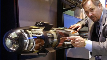 Penampakan bagian dalam rudal Hellfire yang kemudian dikembangkan menjadi berbagai macam varian. Foto: Getty Images