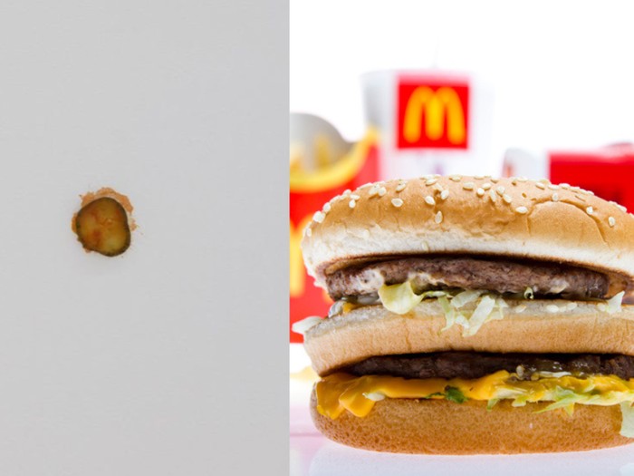Seniman jual acar yang biasa berada di dalam burger McDonalds seharga Rp 94 juta!