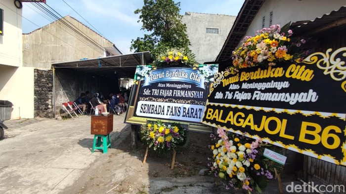 Rumah duka Tri Fajar, Suporter PSS SLeman yang meninggal dunia, Rabu (3/8/2022).