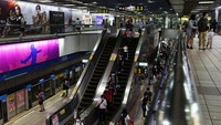 Suasana stasiun bawah tanah di Taipei. Beberapa lokasi bakal menjadi perlindungan sementara seperti ruang parkir bawah tanah, sistem kereta bawah tanah, dan ruang bawah tanah pusat perbelanjaan.