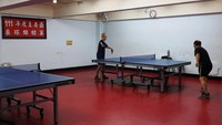 Bungker perlindungan dilengkapi dengan fasilitas tenis meja seperti terlihat di foto ini. Ibu kota Taipei memiliki lebih dari 4.600 tempat penampungan yang dapat menampung sekitar 12 juta orang atau lebih dari empat kali populasinya.