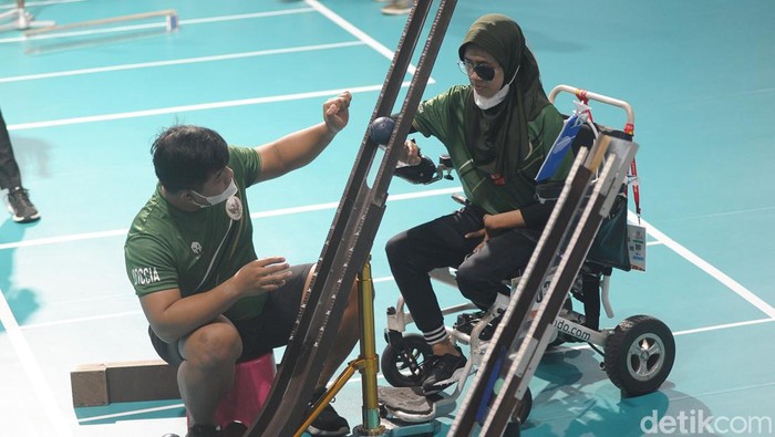 Tampil perdana di ASEAN Para Games, Suci Kirana raih medali lewat boccia, Rabu (3/8/2022).