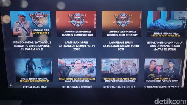 Tampilan website Kejari Garut yang diretas dengan tampilan informasi Brigadir J