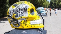 Kalau ini adalah tengkorak Natura Mexicana karya Ivan Salamanca.  Foto: Getty Images/David Benito