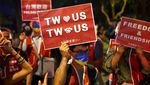 Aksi Pro dan Kontra Warnai Kunjungan Nancy Pelosi ke Taiwan