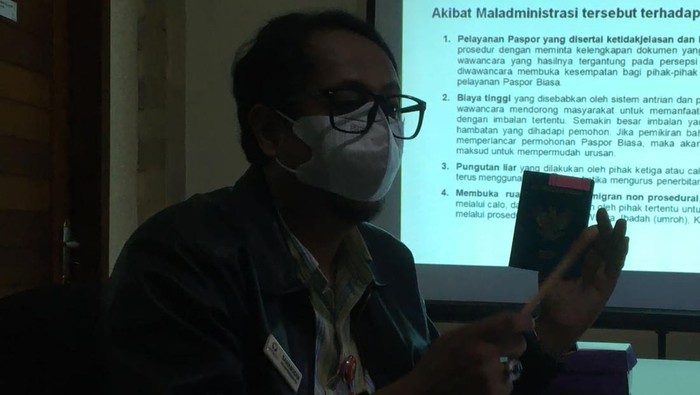 Asisten Bidang Penanganan Pelaporan Ombudsman NTB Sahabudin.