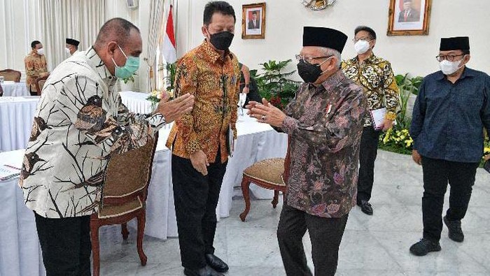 Gubsu Edy saat bertemu dengan Wapres Maruf Amin