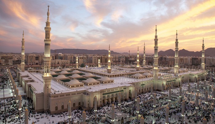 Sunset at Al-Masjid An-Nabawi