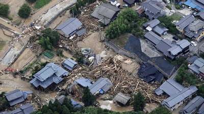 Banjir Bandang Landa Jepang, Jembatan Putus, Shinkansen Ditangguhkan