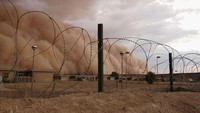Korps Marinir AS di Irak sempat dihantam badai pasir pada 2005 lalu. Badai tersebut muncul di dekat perbatasan Suriah dan Yordania.