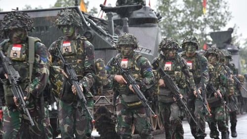 Panglima Tentara Nasional Indonesia Jenderal TNI Muhammad Andika Perkasa resmi menjadi Warga Kehormatan Korps Marinir TNI AL.