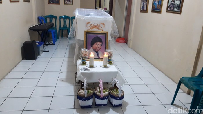 Rumah duka pelawak Eddy Gombloh di Sleman, Kamis (4/8/2022).