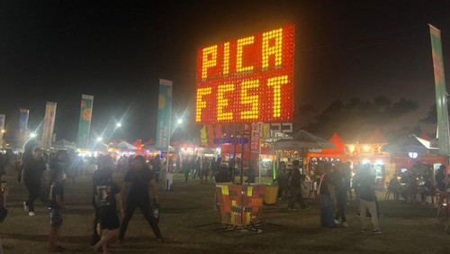 Suasana hari pertama pelaksanaan PICA Fest 2022 di Lapangan Niti Mandala Renon, Bali, Kamis (4/8/2022).