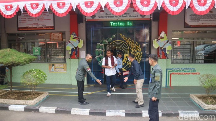 Wamenkumham Eddy O. S saat berkunjung ke Rutan Kelas IIB Kudus, Kamis (4/8/2022)