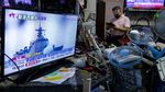 Asap Putih dari Peluncuran Misil China ke Taiwan Jadi Tontonan Warga