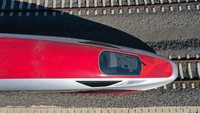 Ini adalah penampakan kereta cepat Jakarta-Bandung. Kereta ini dibuat oleh CRRC Qingdao Sifang di China. Foto: Dok. KCIC