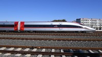 Desain ramping yang mendukung akselerasi kecepatan hingga 350 km/jam. Rangkaian EMU Kereta Cepat Jakarta Bandung mulai dikirim ke Indonesia pada Jumat 5 Agustus 2022.Foto: Dok. KCIC