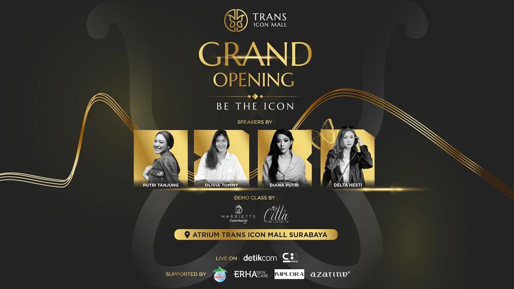 Saksikan Grand Opening Trans Icon Mall Surabaya, Catat Waktunya!