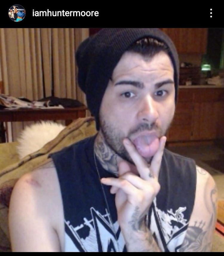 Hunter Moore Pria paling dibenci di internet.