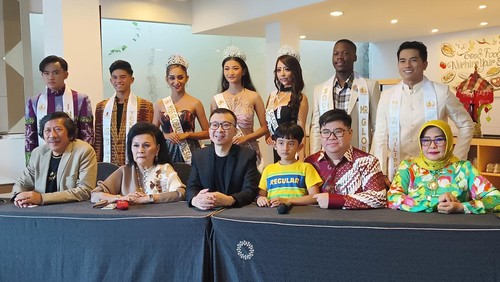 Jumpa pers Internasional People Choice dan Global Pageant Award yang Digelar di Love Fashion Hotel Legian, Kuta, Badung, Bali Jumat (5/8/2022)