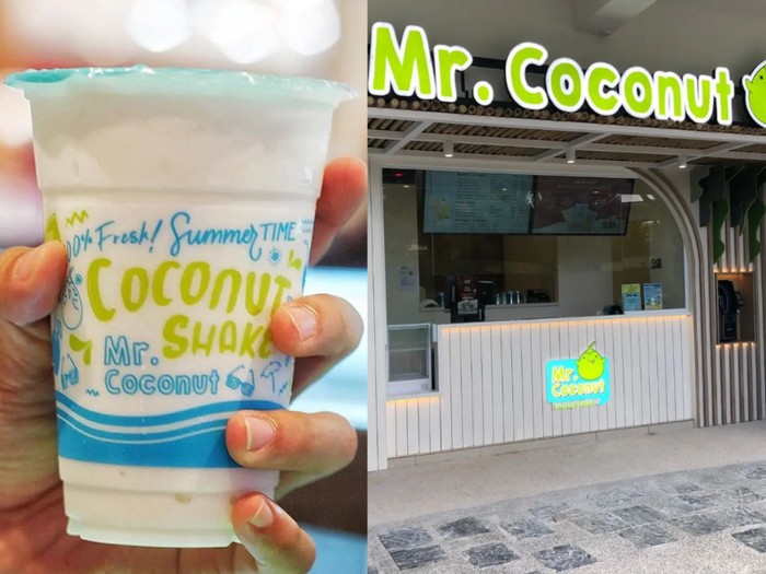 Mr. Coconut , minuman air kelapa kocok yang geser kepopuleran bubble tea