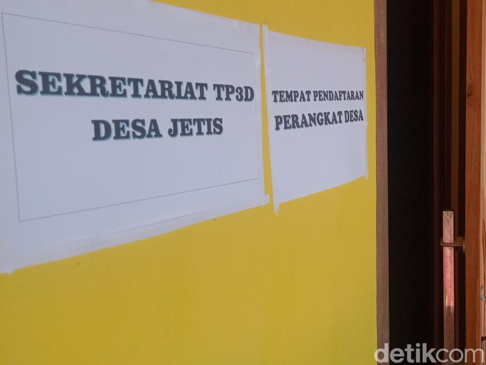 Pendaftaran perangkat desa serentak di Desa Jetis, Kecamatan Juwiring. Foto diunggah Jumat (5/8/2022).
