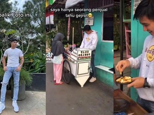 Penjual Tahu Gejrot Tampan dan Kekar Ini Bikin Lupa Kepedasan