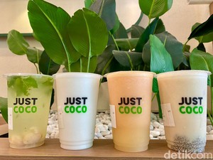 Slurpp! Segar Alami Coco Shake dan Coco Orange Buatan Just Coco