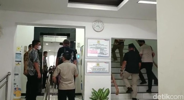Tim Polri datang memenuhi panggilan Komnas HAM, 5 Agustus 2022 pagi. (Anggi M/detikcom)