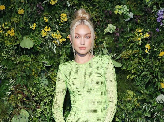 LONDON, ENGLAND - JULY 20: Gigi Hadid attends the British Vogue X Self-Portrait Summer Party at Chiltern Firehouse on July 20, 2022 in London, England. (Photo by David M. Benett/Dave Benett/Getty Images)