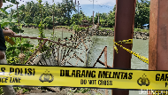 Potret Jembatan Gantung di Bone Putus Saat Rombongan Warga Melintas