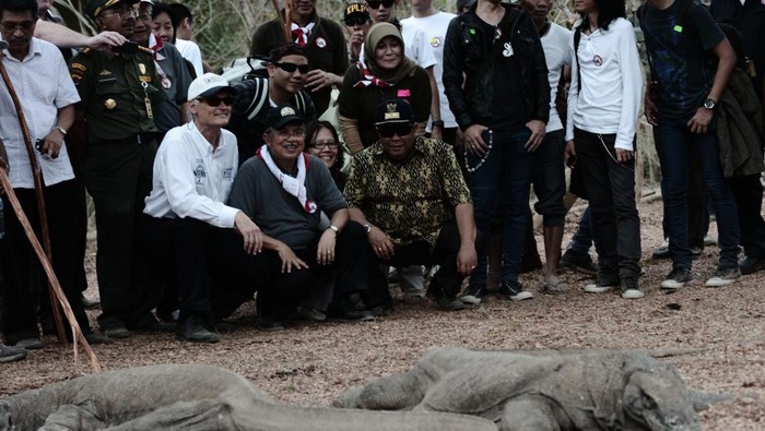 Jusuf Kalla di Pulau Komodo