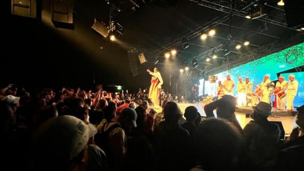 Kelompok reak Juarta Putra saat tampil di Rosekilde Festival Denmark 2022.
