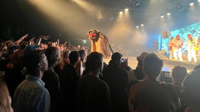 Kelompok reak Juarta Putra saat tampil di Rosekilde Festival Denmark 2022.