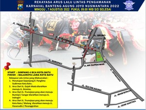 Ada Kirab 1.000 Banteng, Hindari Jalan Panglima Sudirman Kota Batu