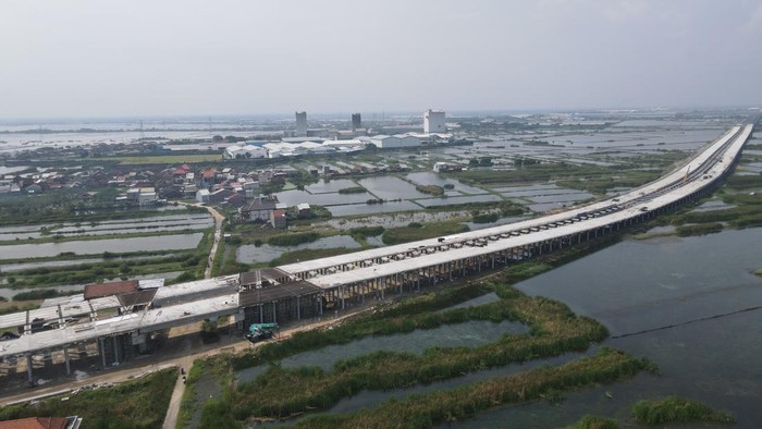 Penampakan terkini Tol Semarang-Demak