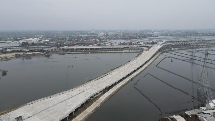 Penampakan terkini Tol Semarang-Demak