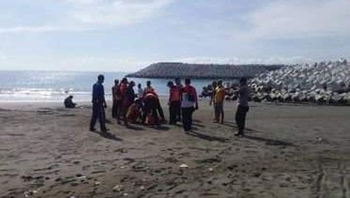 Penemuan jenazah di wilayah Perbatasan Pantai Sanur dan Pantai Biaung, Kota Denpasar.