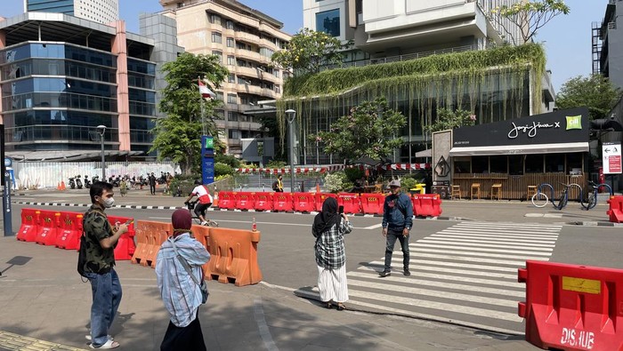 Suasana Lokasi CFW di Dukuh Atas, Jakarta