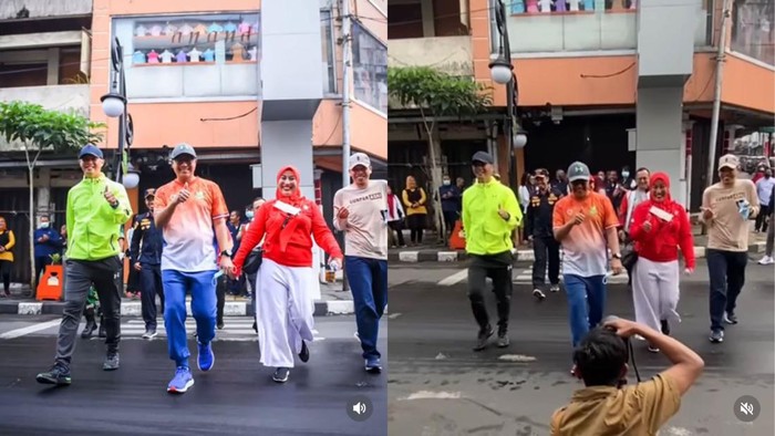 Tangkapan layar aksi Wali Kota Sukabumi Achmad Fahmi.