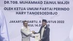 Momen TGB Zainul Majdi Dilantik Jadi Ketua Harian Perindo