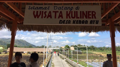 Agro Wisata Kuliner di Desa Kebon Ayu Kecamatan Gerung Lombok Barat, Minggu (7/8/2022).
